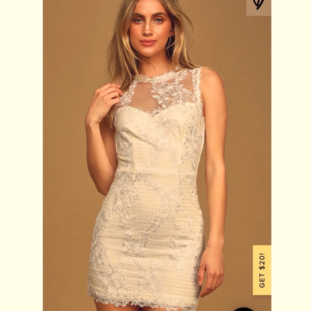 Lulus white mini dress